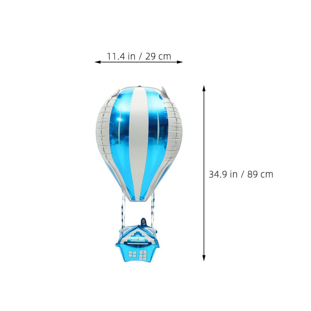 ABOOFAN 20pcs Hot Air Balloon Aluminum Foil Balloon Decoration for Baby Showers Gender Reveal Birthday Party Supplies