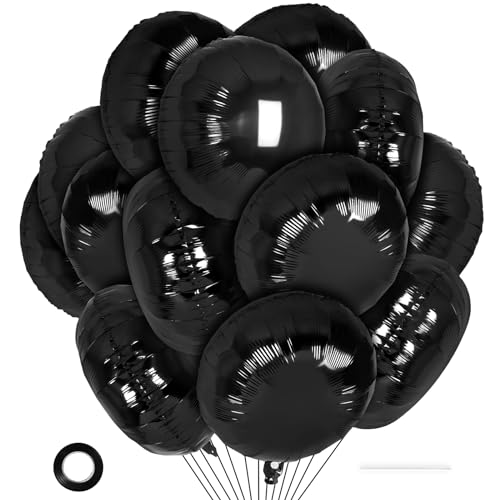 20 Pcs Round Shaped Balloons,18 Inch Round Foil Balloon,Giant Round Mylar Balloon Helium Balloons for Birthday Party Baby Shower Wedding Decorations