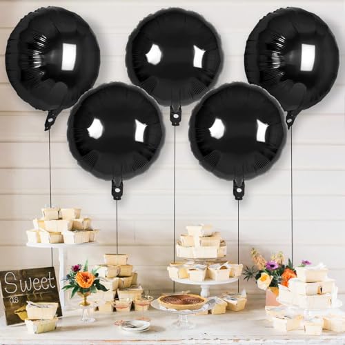 20 Pcs Round Shaped Balloons,18 Inch Round Foil Balloon,Giant Round Mylar Balloon Helium Balloons for Birthday Party Baby Shower Wedding Decorations