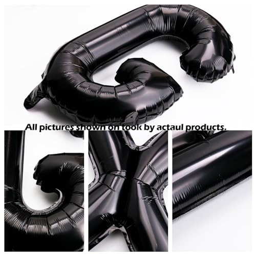 85 PCS 16" Letter Number Balloons, Happy Birthday & 2 Sets of A-Z 0-9, Foil Mylar Aluminum Hanging Alphabet for Graduation New Year eve Birthday Party Decorations