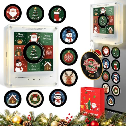 Personalized Magnetic Christmas Music Player with 9 Discs