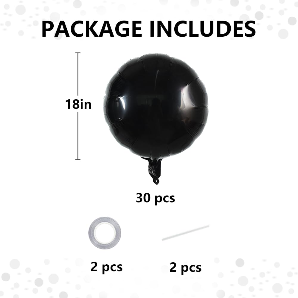 TONIFUL 30Pcs 18 Inch Round Balloons