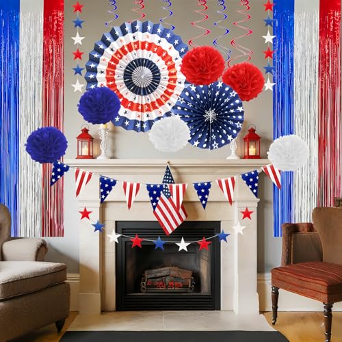 250th Anniversary 4th of July Patriotic Decoration Set