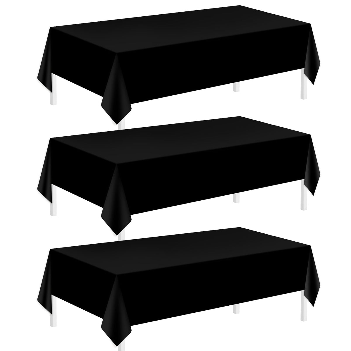 54 x 108-Inch Disposable Plastic Party Tablecloth Cover