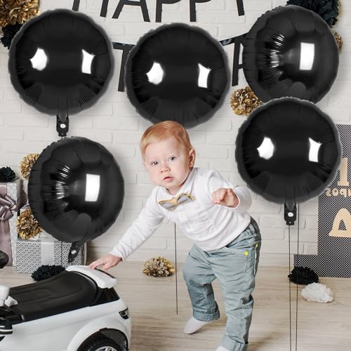 20 Pcs Round Shaped Balloons,18 Inch Round Foil Balloon,Giant Round Mylar Balloon Helium Balloons for Birthday Party Baby Shower Wedding Decorations