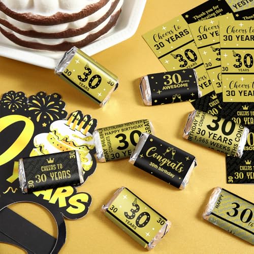 Tenare 90 Pcs Birthday Candy Wrappers Stickers