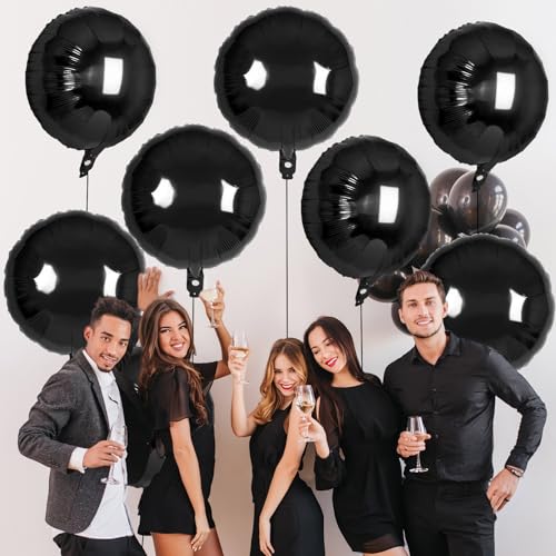 20 Pcs Round Shaped Balloons,18 Inch Round Foil Balloon,Giant Round Mylar Balloon Helium Balloons for Birthday Party Baby Shower Wedding Decorations