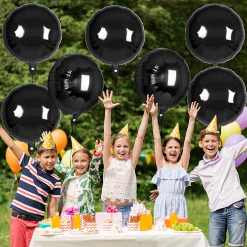 20 Pcs Round Shaped Balloons,18 Inch Round Foil Balloon,Giant Round Mylar Balloon Helium Balloons for Birthday Party Baby Shower Wedding Decorations