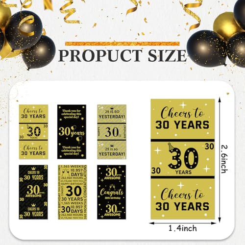 Tenare 90 Pcs Birthday Candy Wrappers Stickers