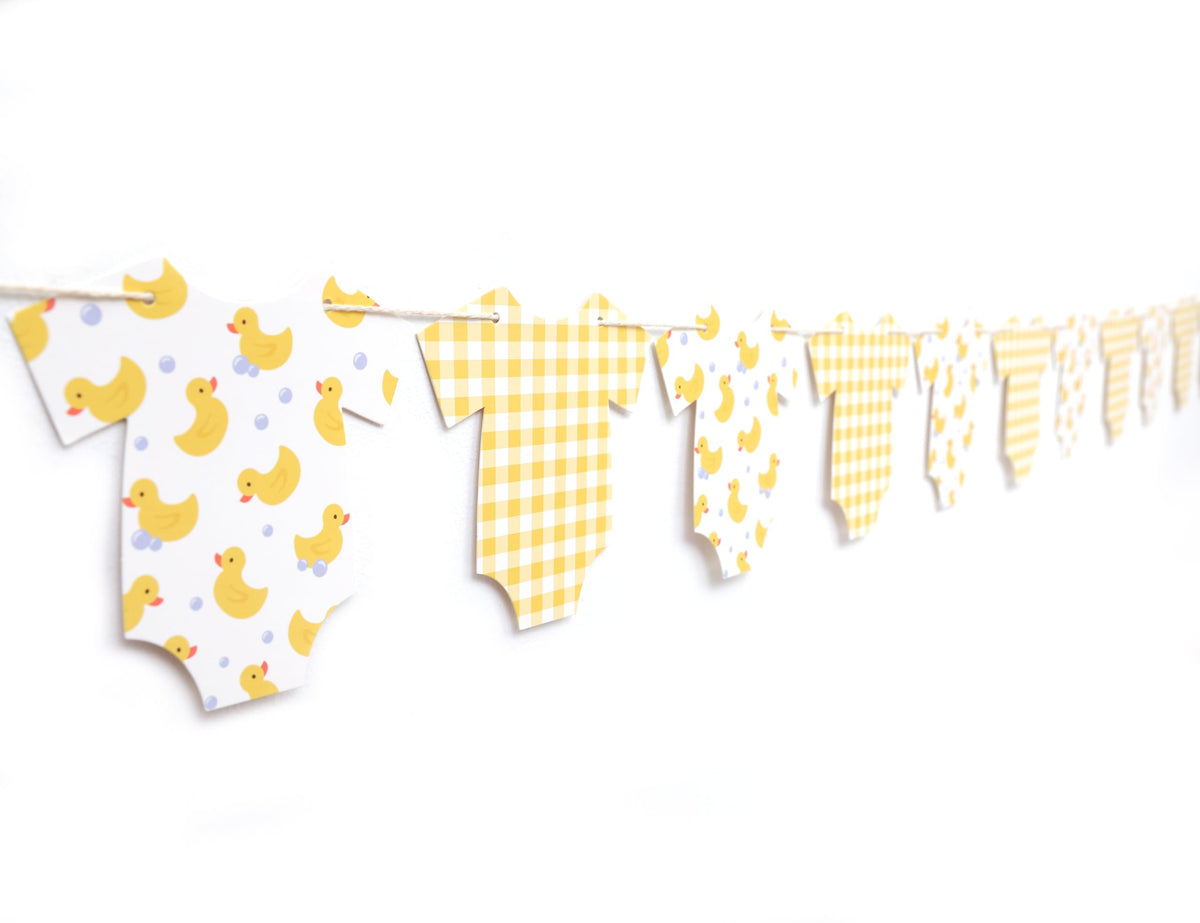 Golf-Themed Baby Shower Bodysuit Banner Decoration