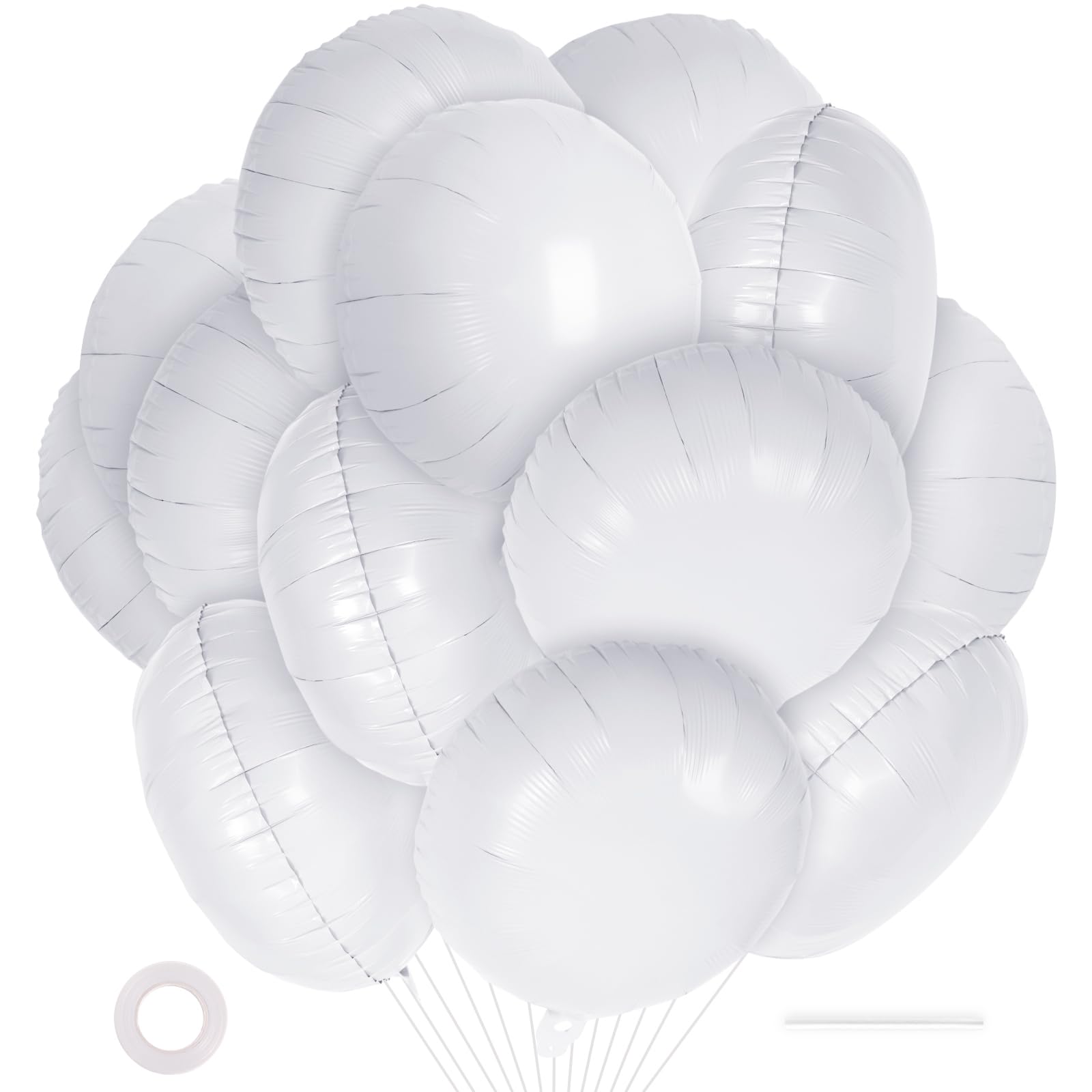 20-Piece 18-Inch Round Foil Balloons for Party Decorations