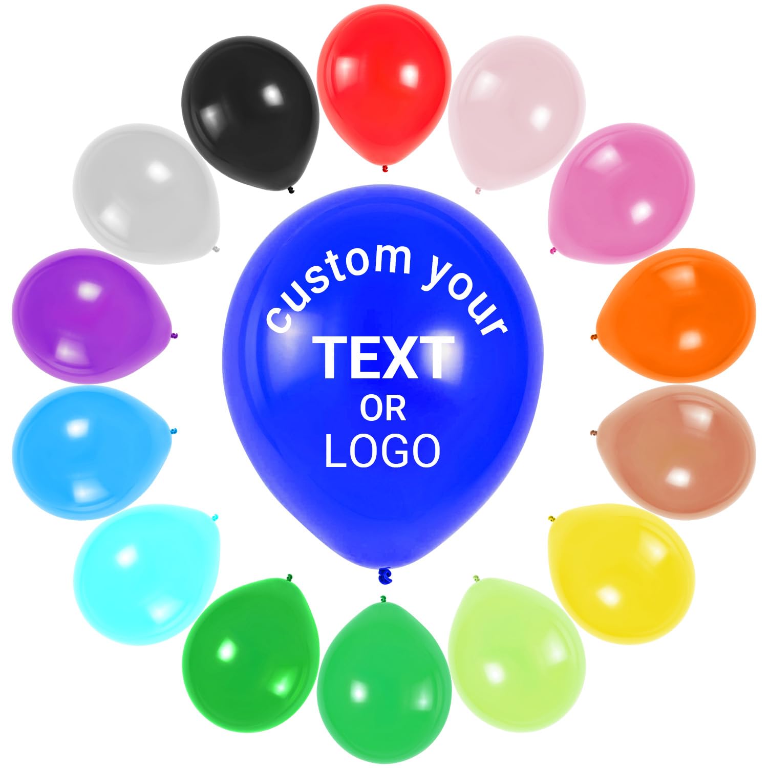 Personalized 12-Inch Latex Balloons, Custom Logo, Text, or Photo for Promotions, Birthday Parties, Weddings, Business Celebrations – 2.8g Double-sided Printing