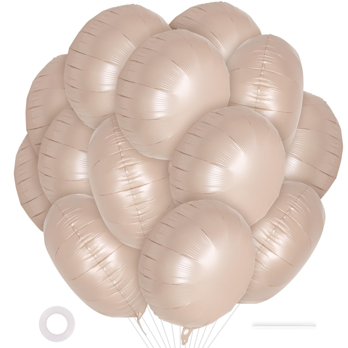 20-Piece 18-Inch Round Foil Balloons for Party Decorations