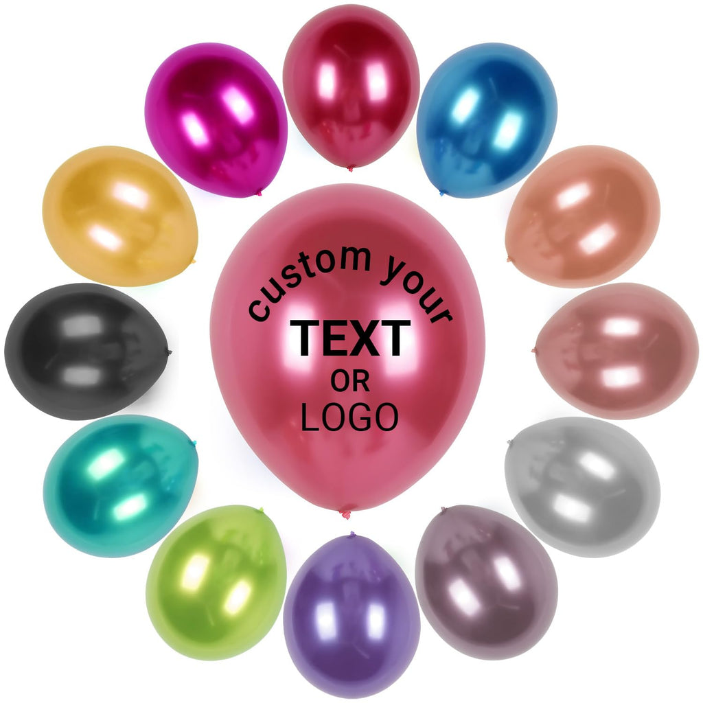 Personalized 12-Inch Latex Balloons, Custom Logo, Text, or Photo for Promotions, Birthday Parties, Weddings, Business Celebrations – 2.8g Double-sided Printing