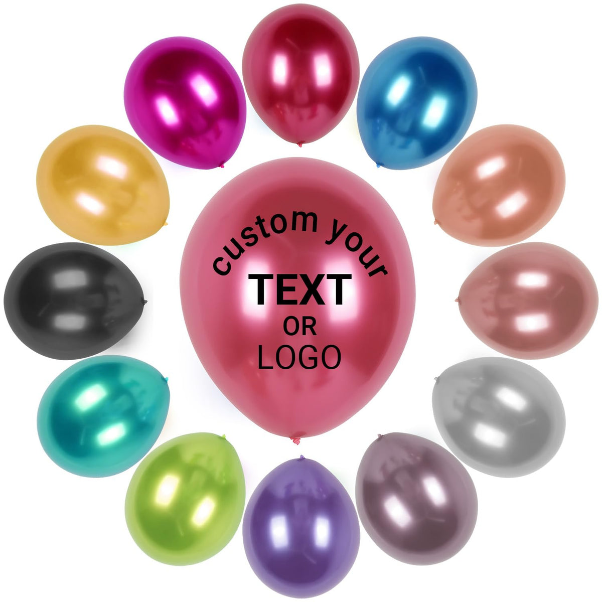 Personalized 12-Inch Latex Balloons, Custom Logo, Text, or Photo for Promotions, Birthday Parties, Weddings, Business Celebrations – 2.8g Double-sided Printing
