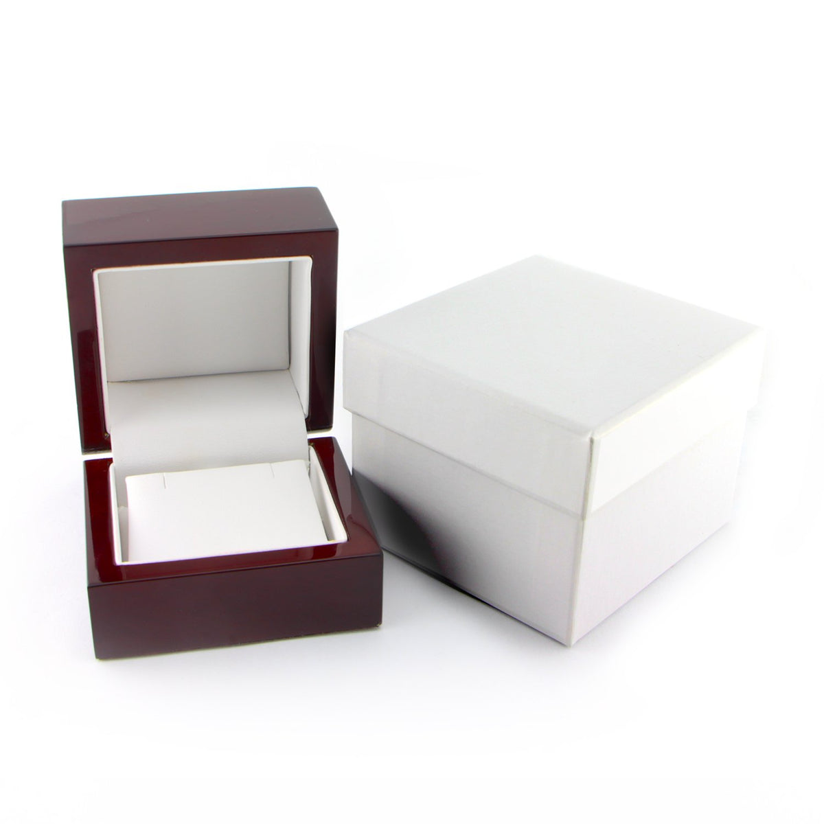 Diamond Wish IGI Certified 2 Carat Diamond Stud Earrings in 14k White Gold Emerald Cut (cttw, G-H, VS2-SI1) 4-Prong