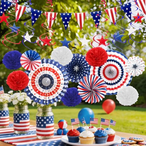 250th Anniversary 4th of July Patriotic Decoration Set