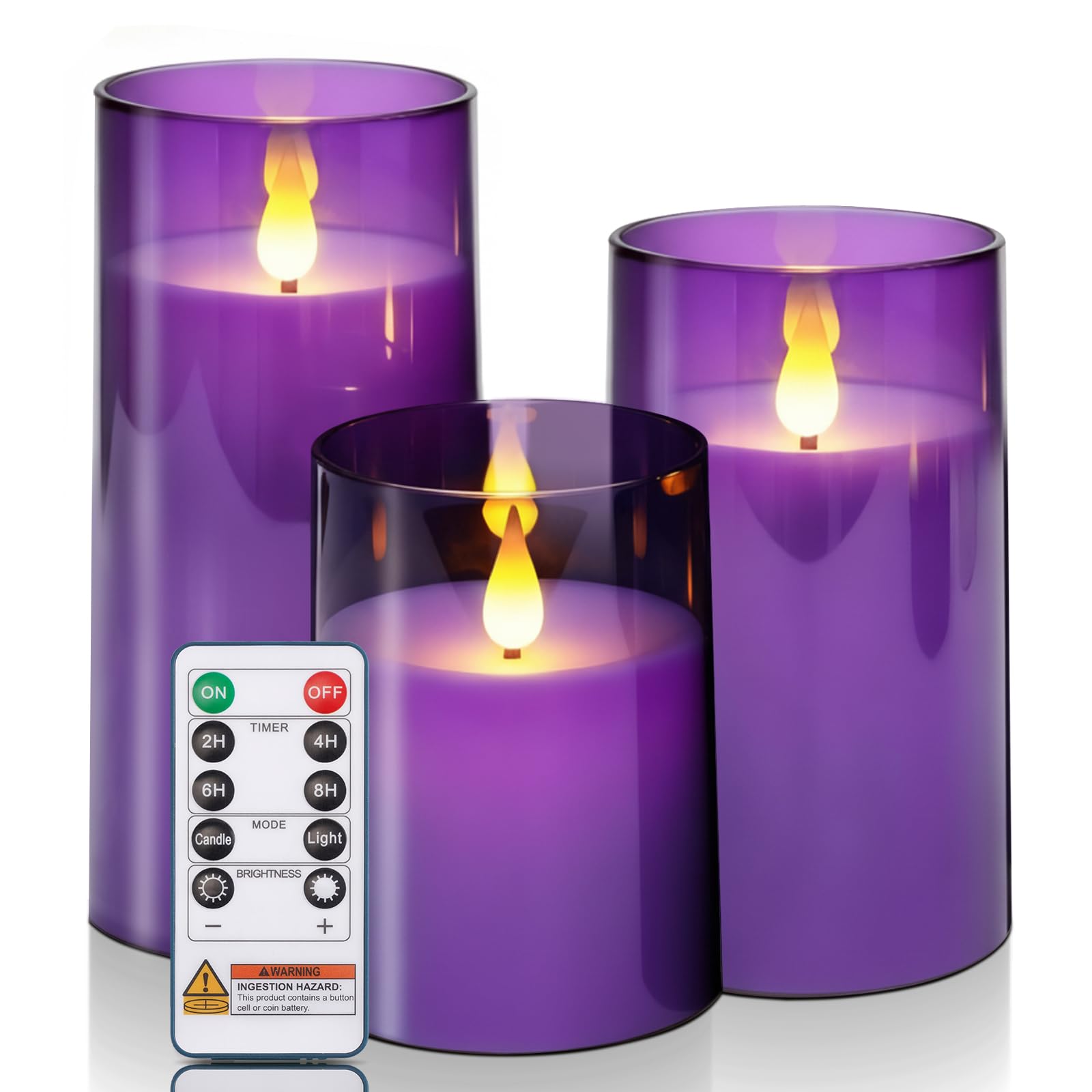 Acrylic Flameless Candle Set for Parties & Home Decor