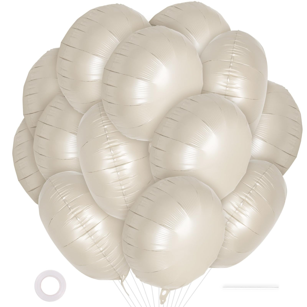 20-Piece 18-Inch Round Foil Balloons for Party Decorations
