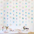 OMFU Star Garland Banner, Hanging Stars Streamers String Party Decorations