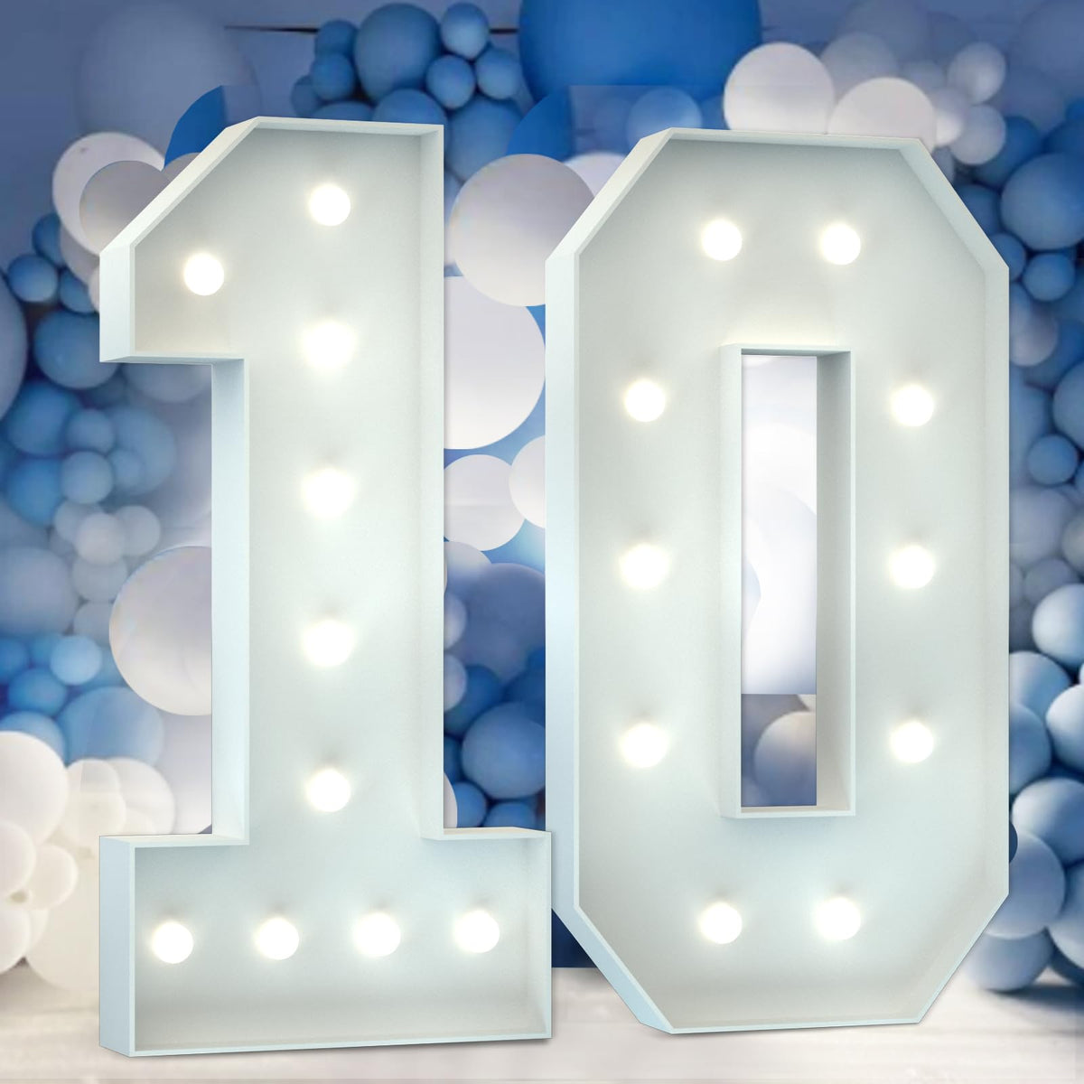 Imprsv Marquee Numbers 3FT Large Light Up Numbers 6 Birthday Decorations