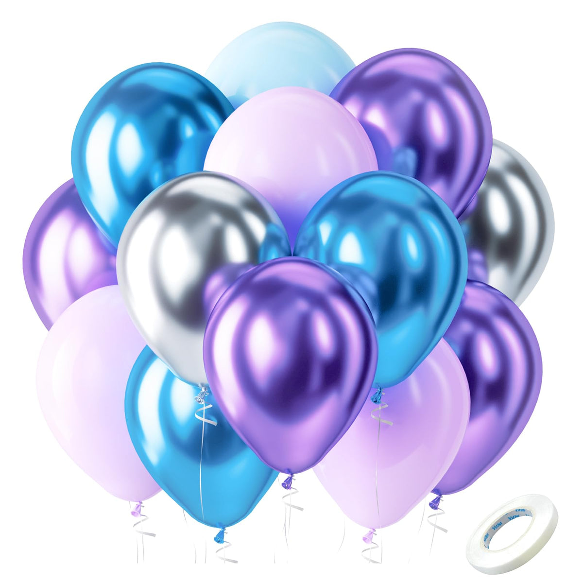 60-Piece Latex Balloons for Parties & Event Decorations