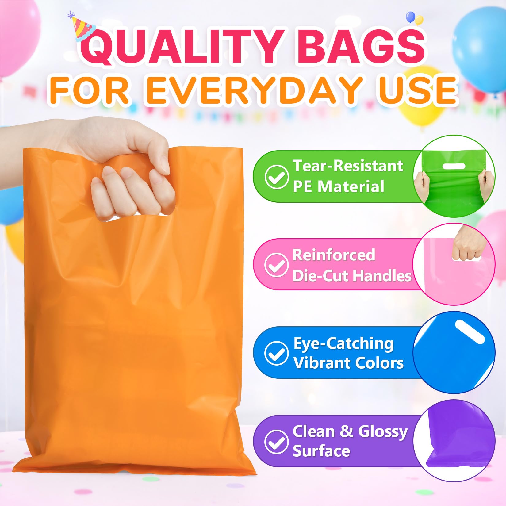 ANZNKU Party Favor Bags 8x11 Inch for Birthday