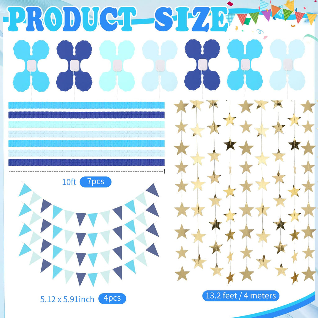 Frienda 15 Pcs Paper Chains Strips Set, Party Decorations