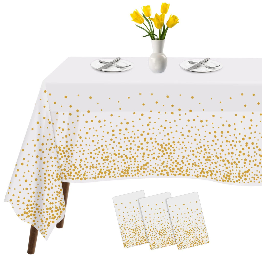 54 x 108-Inch Disposable Plastic Party Tablecloth Cover