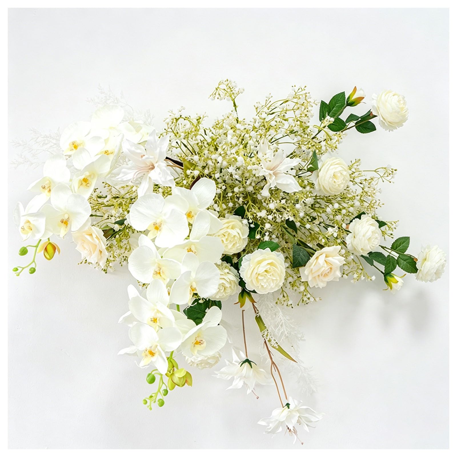 JQGADL Engagement Hanging Flowers, Decorative Flower Pairs, Ceremony Floral Decor, Artificial Hanging Flower Pairs for Venue Styling, for Parties, Wedding Banquets, Hotel