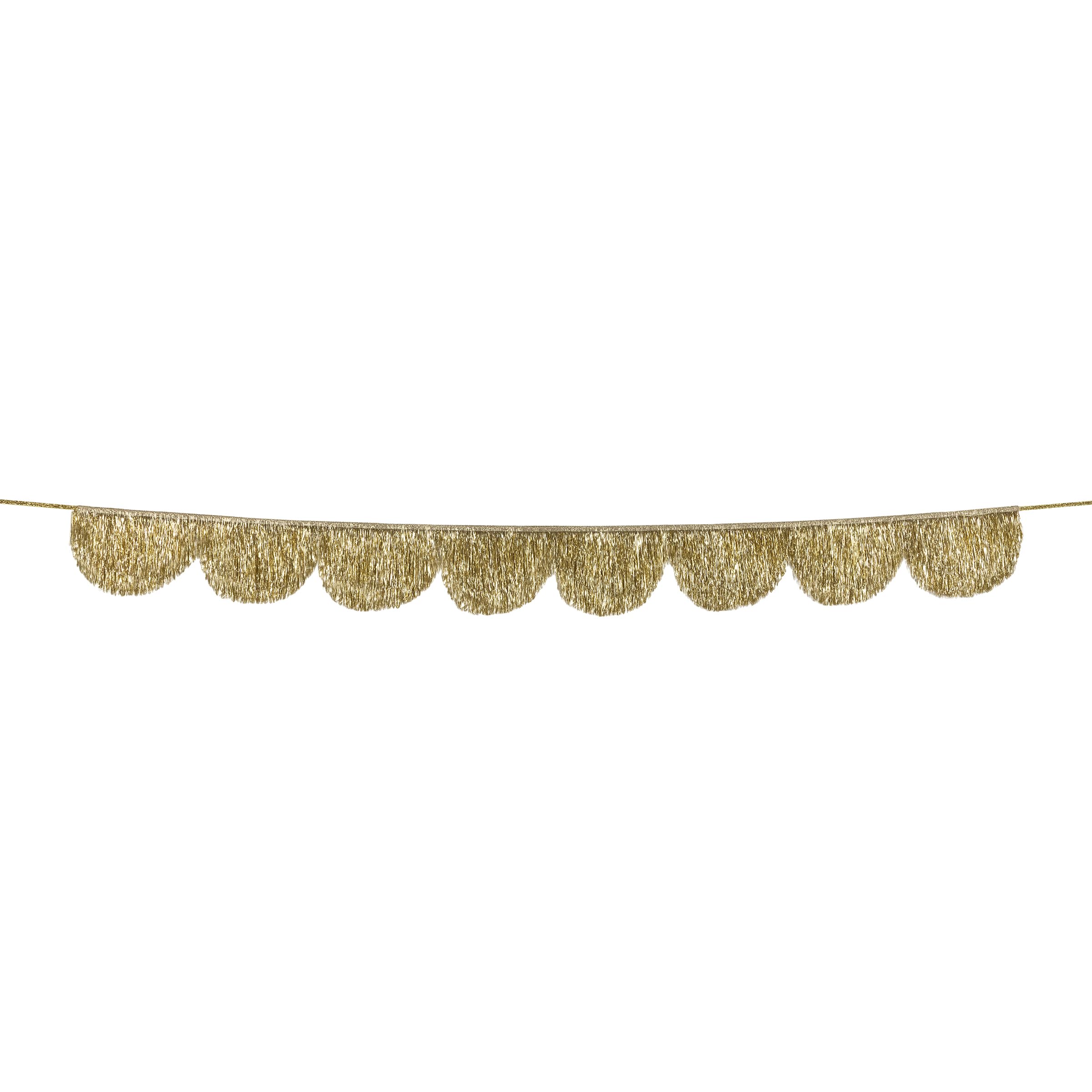 Meri Meri Tinsel Fringe Party Banner (Pack of 1), 10' Party Garland Including Excess Cord