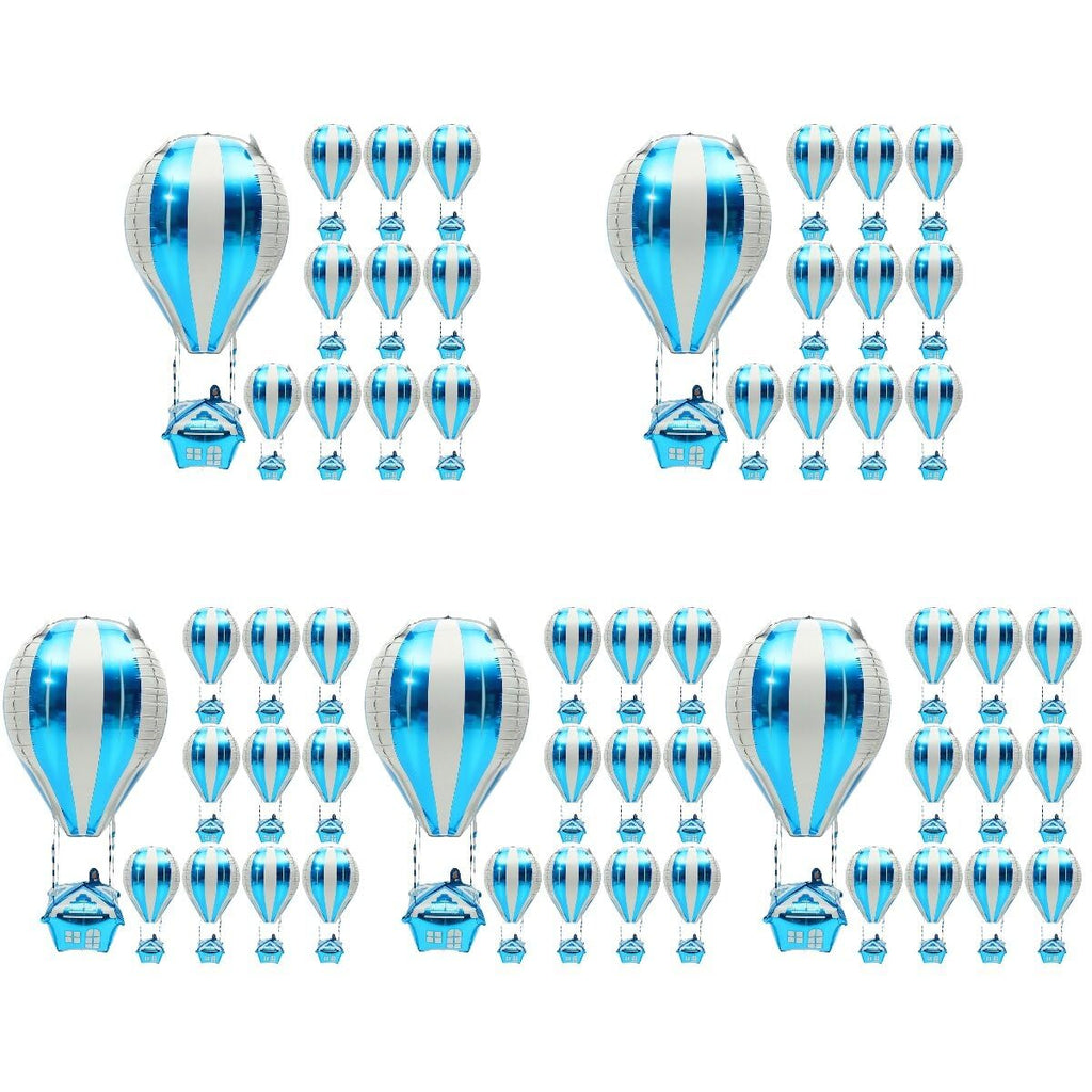 ABOOFAN 20pcs Hot Air Balloon Aluminum Foil Balloon Decoration for Baby Showers Gender Reveal Birthday Party Supplies