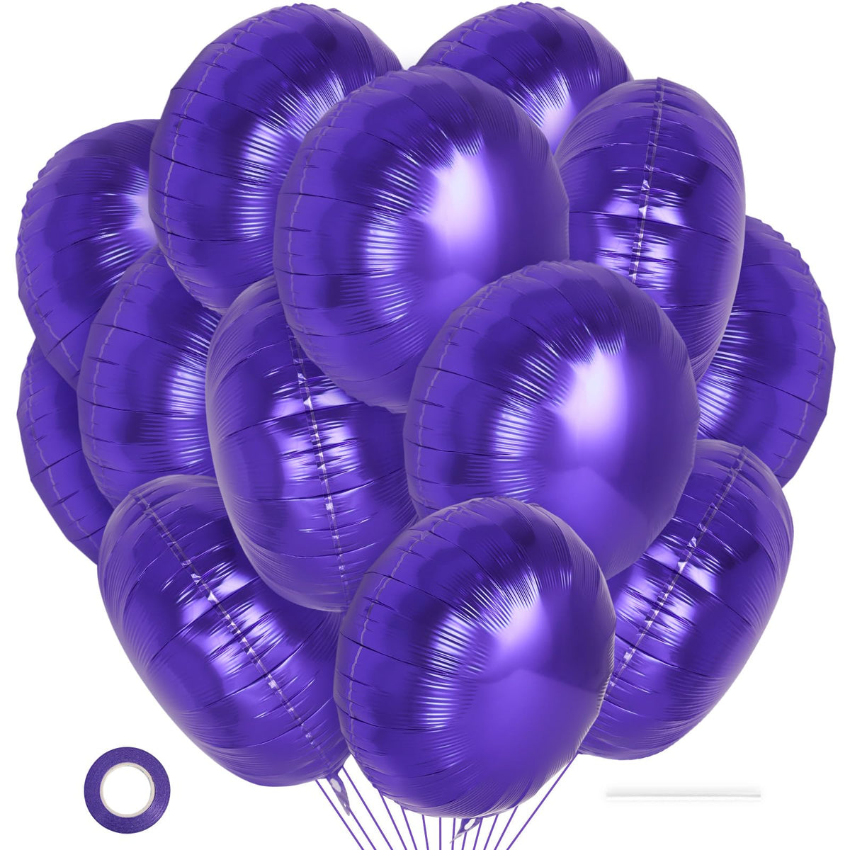 20-Piece 18-Inch Round Foil Balloons for Party Decorations