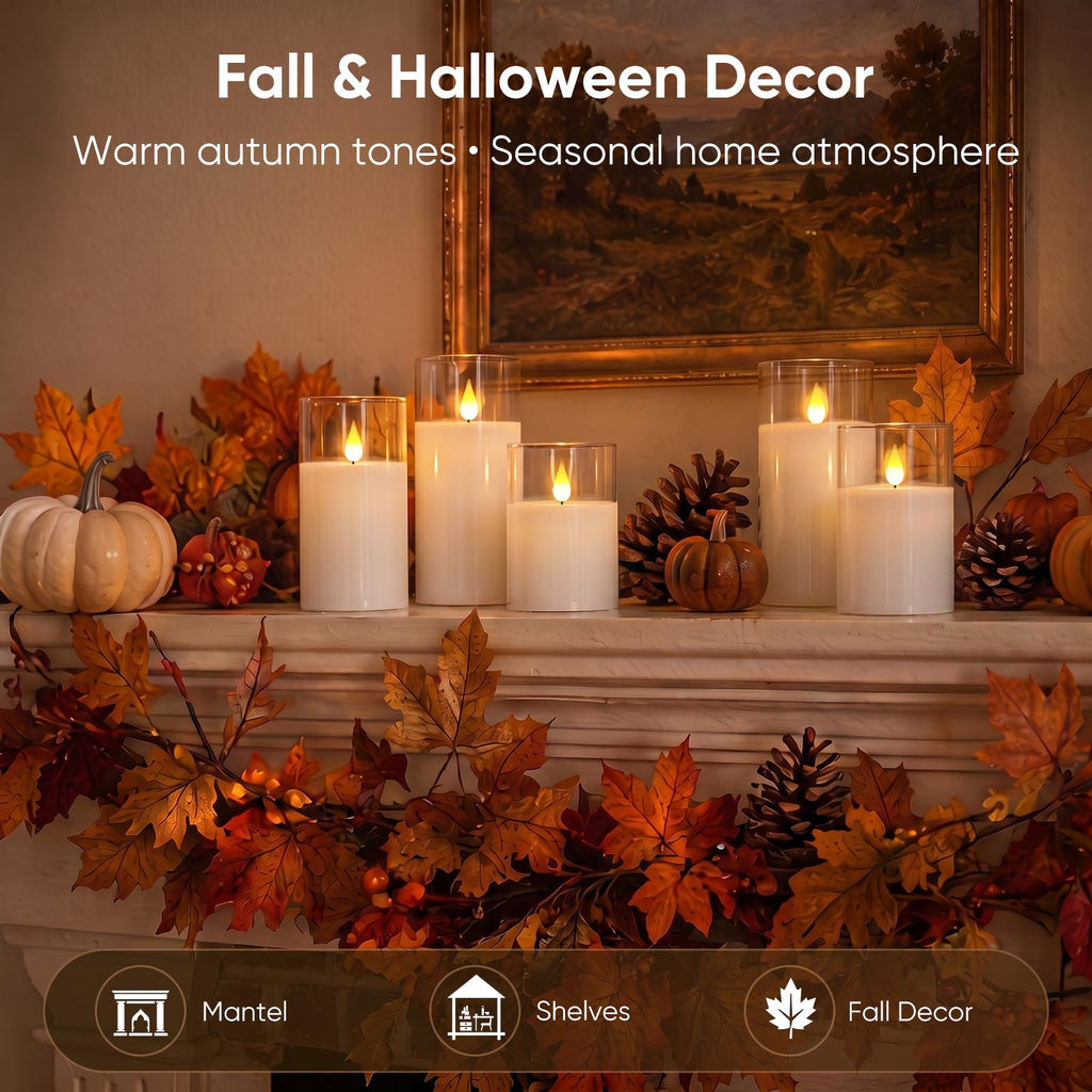 Acrylic Flameless Candle Set for Parties & Home Decor