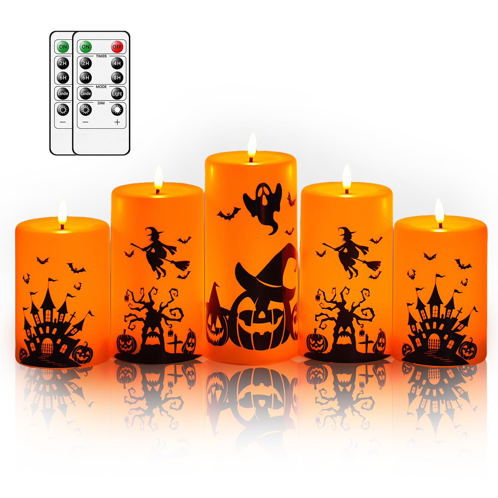 Flameless LED Pillar Candles with Remote Control & Timer