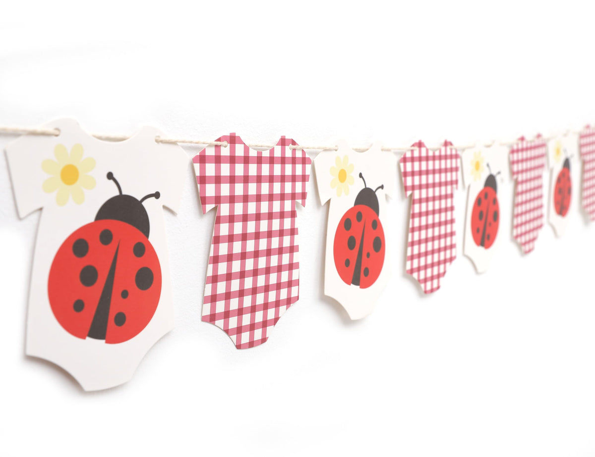 Golf-Themed Baby Shower Bodysuit Banner Decoration