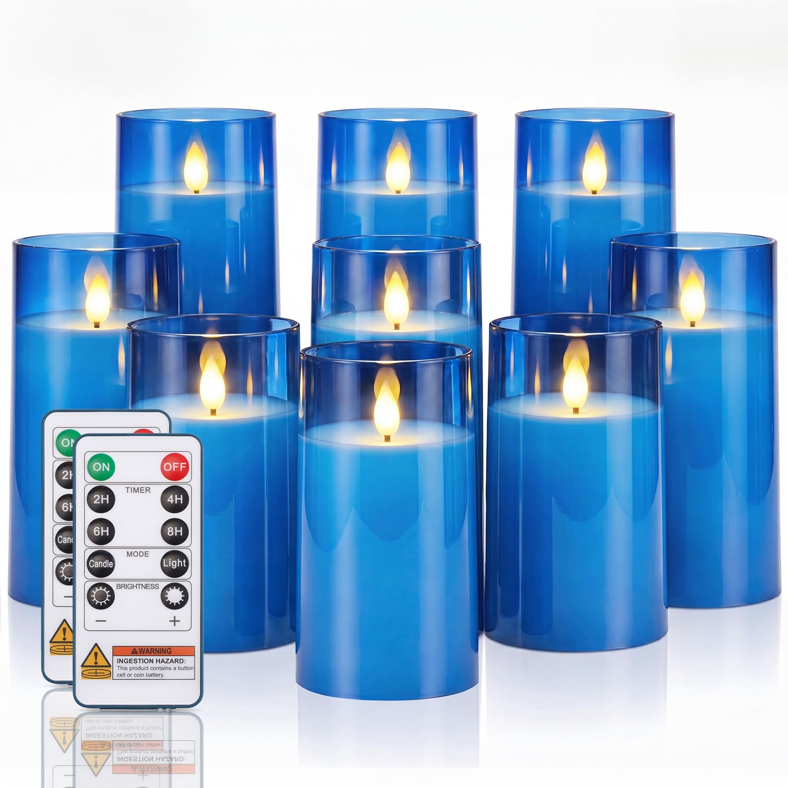 Acrylic Flameless Candle Set for Parties & Home Decor