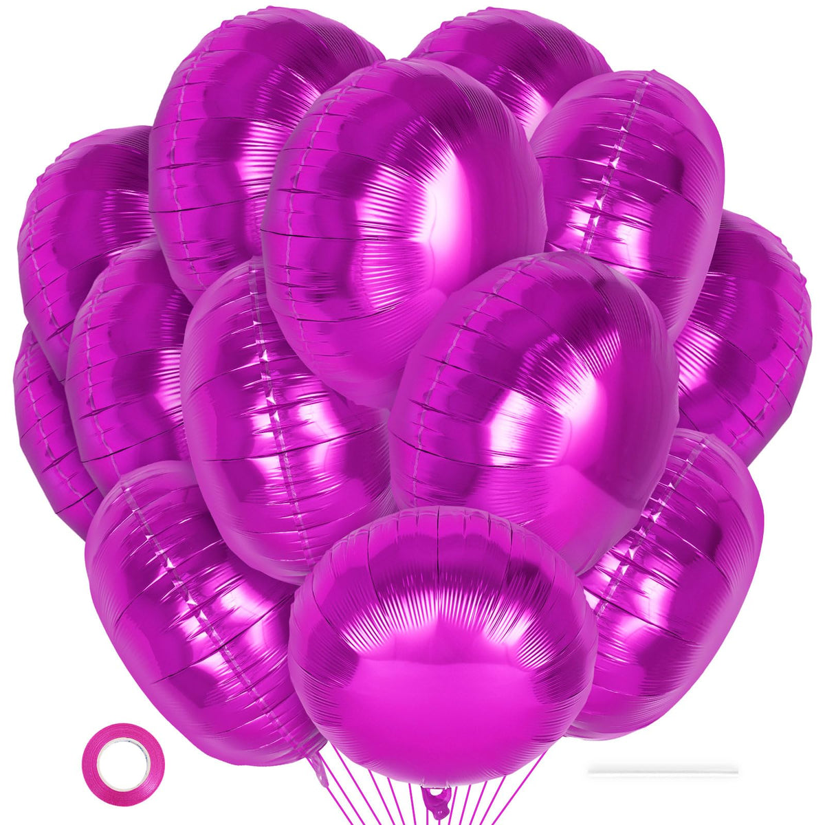 20-Piece 18-Inch Round Foil Balloons for Party Decorations