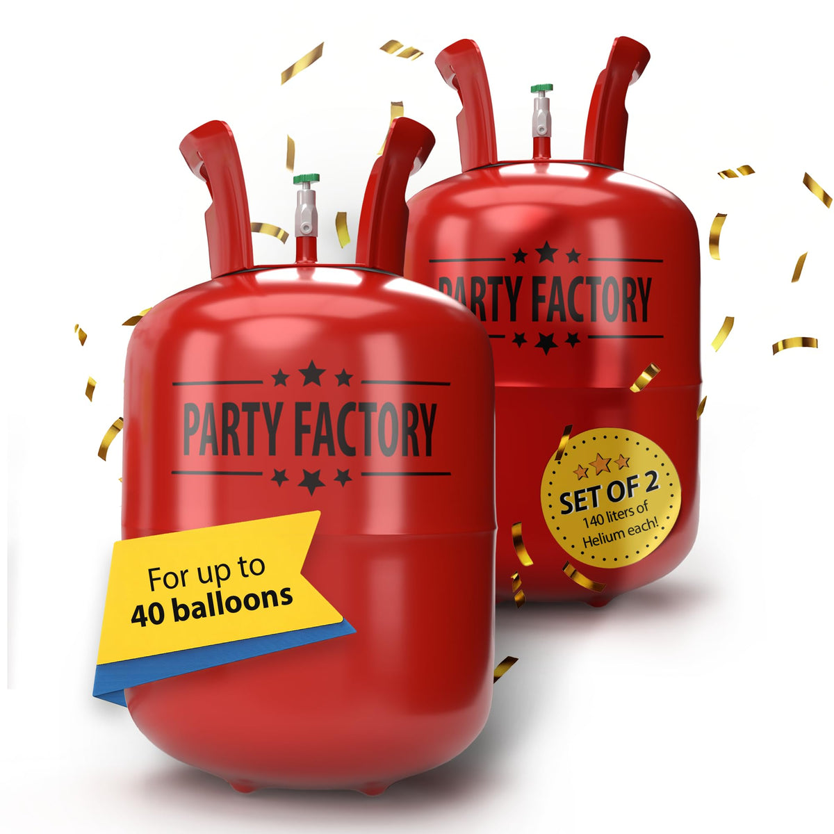 20-Piece Helium Balloon Bundle for Parties & Celebrations