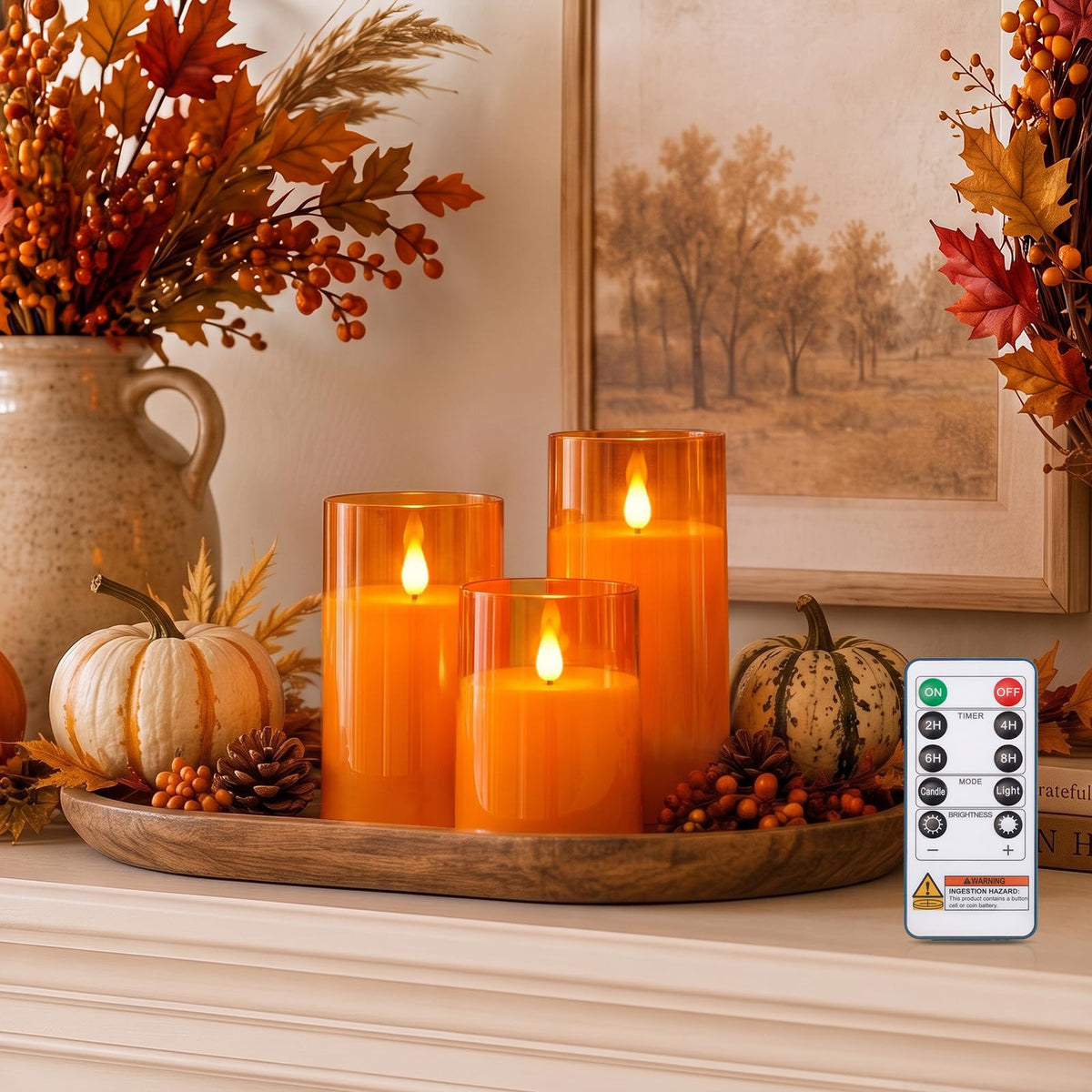 Acrylic Flameless Candle Set for Parties & Home Decor