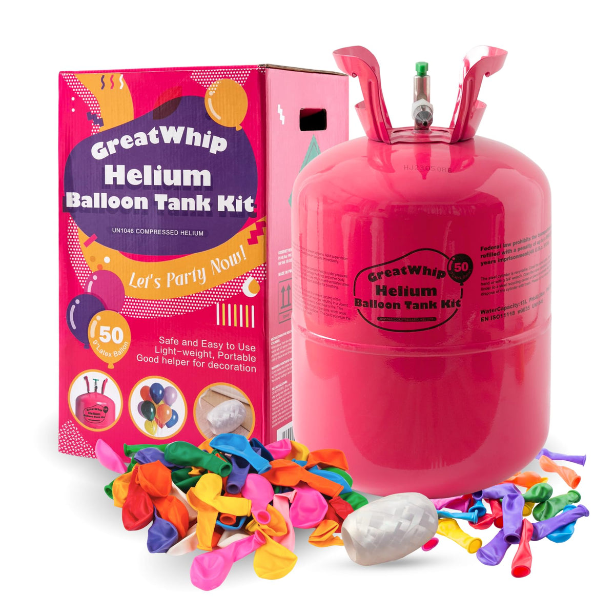 GreatWhip 13L Helium Tank