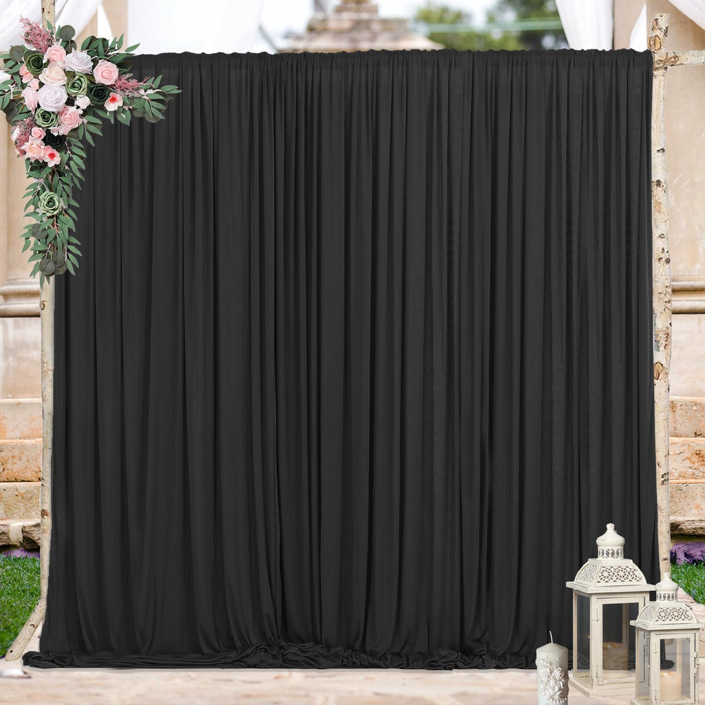Wrinkle Free Backdrop Curtain for Parties Soft Fabric Drapes Wedding White Curtain Backdrop for Birthday Party Decorations Background for Photography