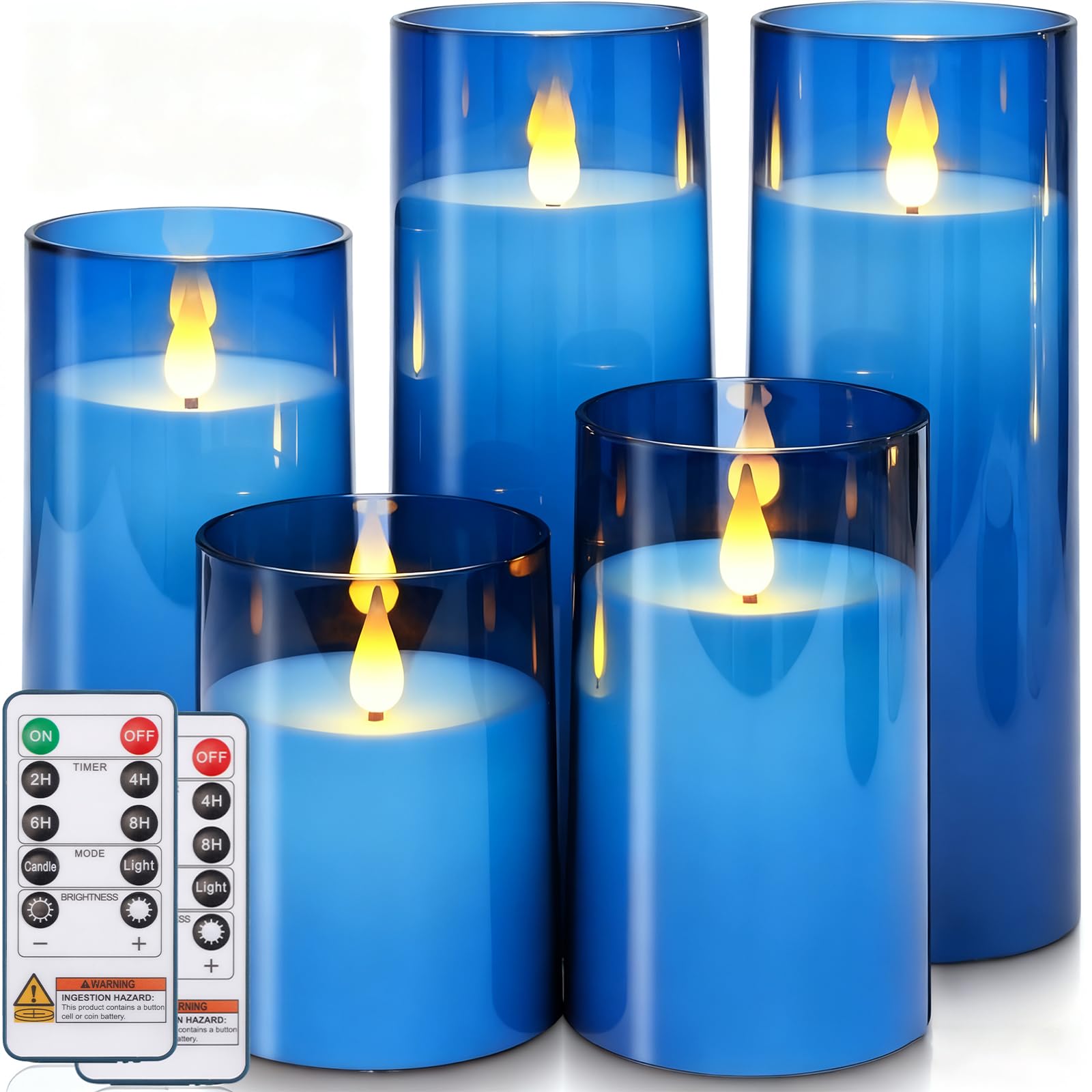 Acrylic Flameless Candle Set for Parties & Home Decor