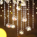 Yoande Wedding Hanging Glass Globe Hanging Tealight Holder