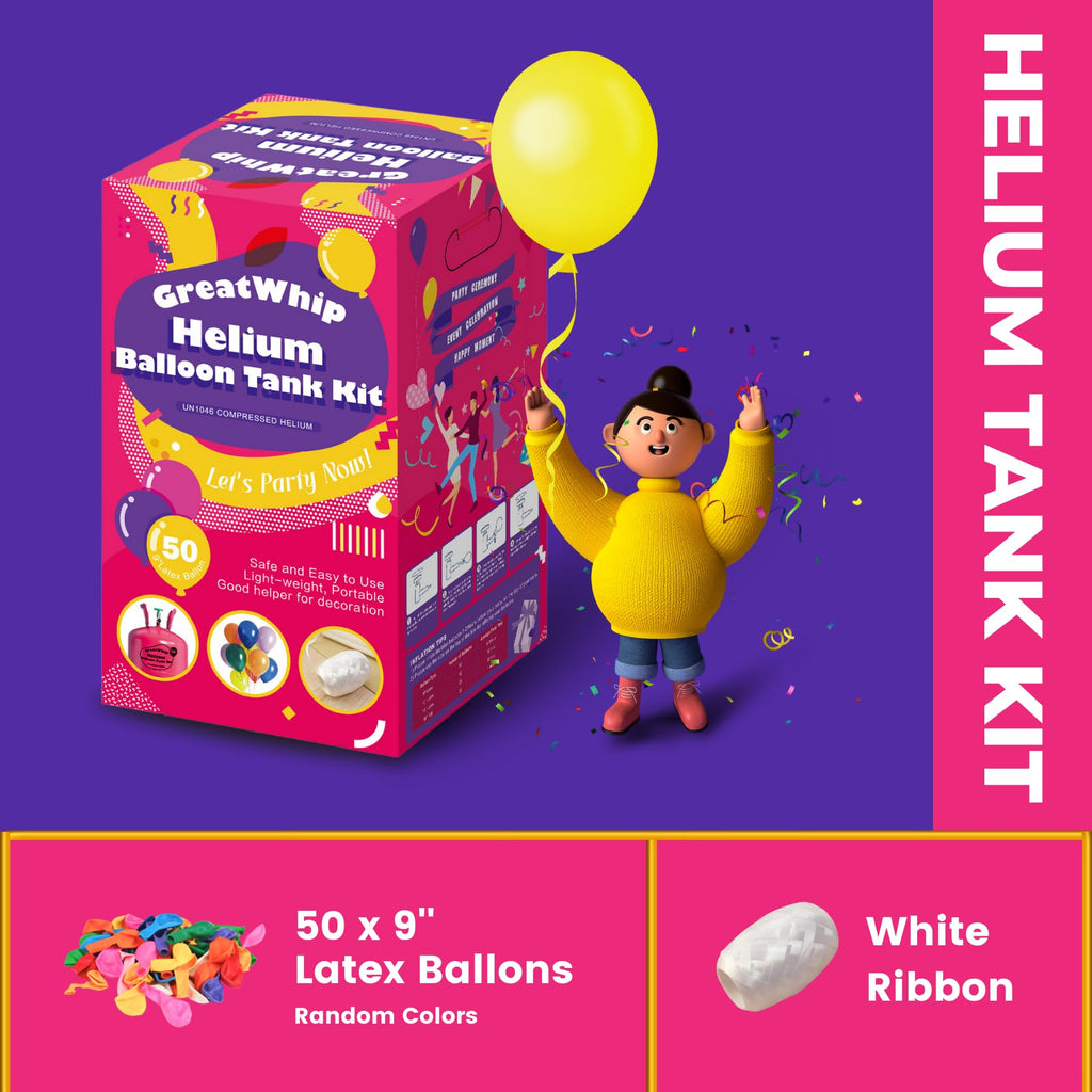 GreatWhip 13L Helium Tank