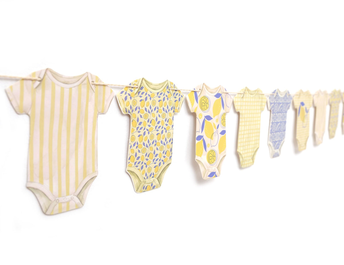 Golf-Themed Baby Shower Bodysuit Banner Decoration