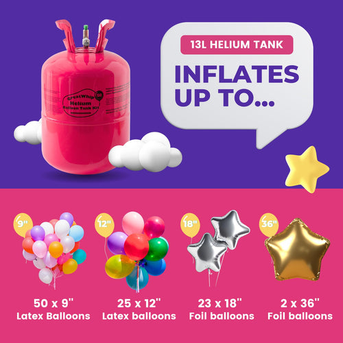 GreatWhip 13L Helium Tank