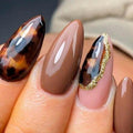 Floral Press-On Fake Nails Set for Elegant Manicure Styles