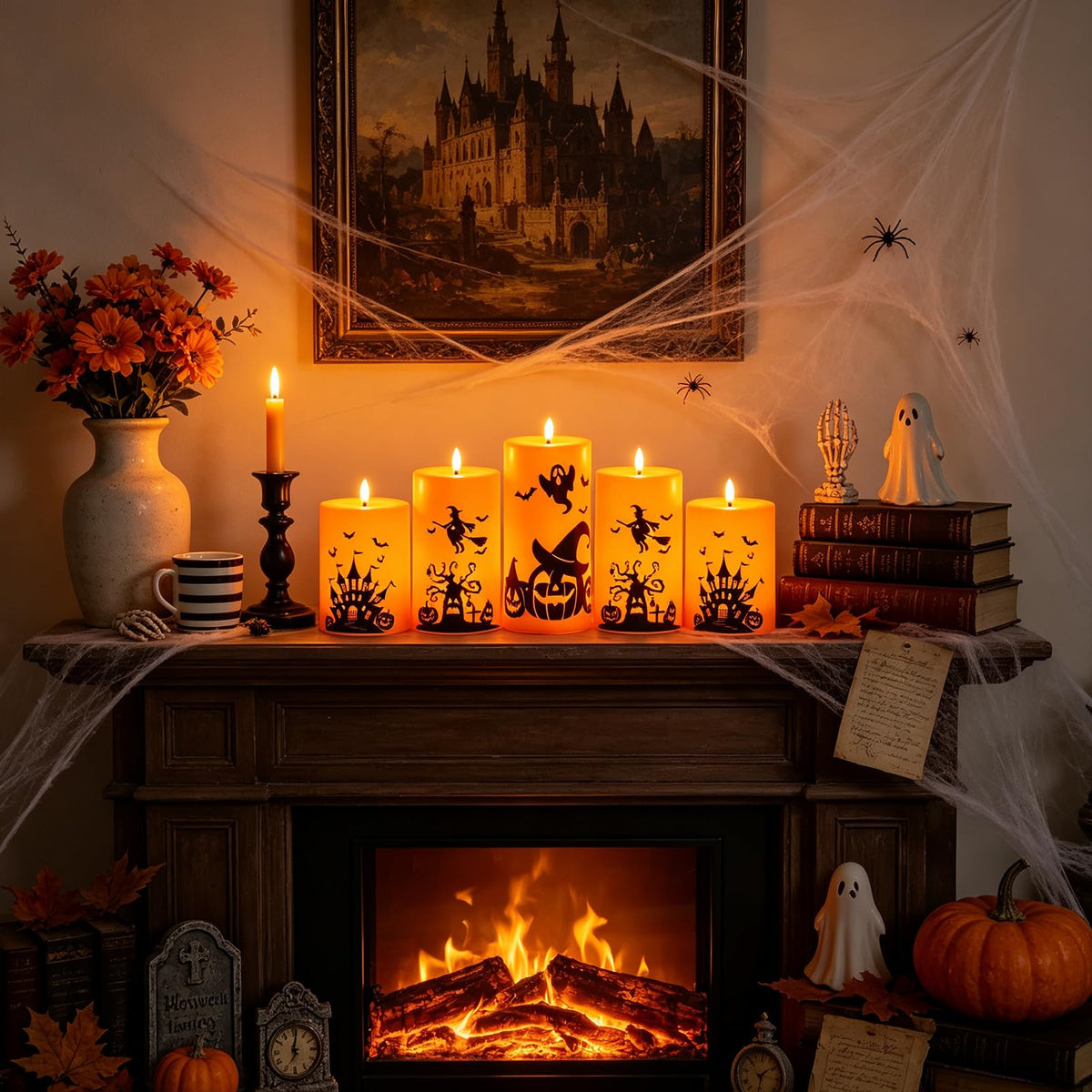 Flameless LED Pillar Candles with Remote Control & Timer