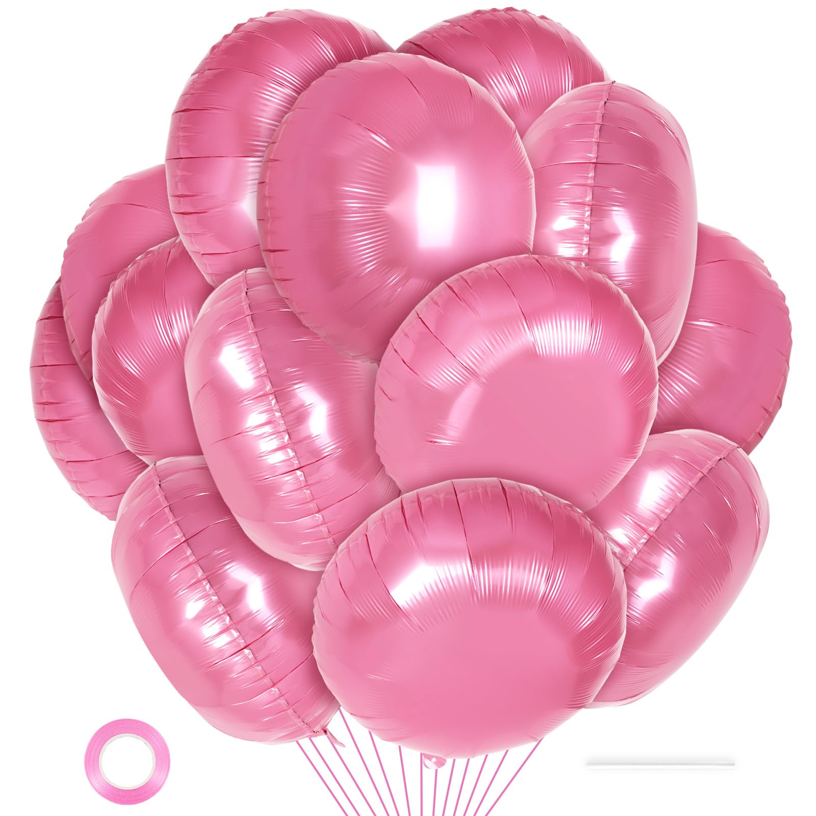 20-Piece 18-Inch Round Foil Balloons for Party Decorations